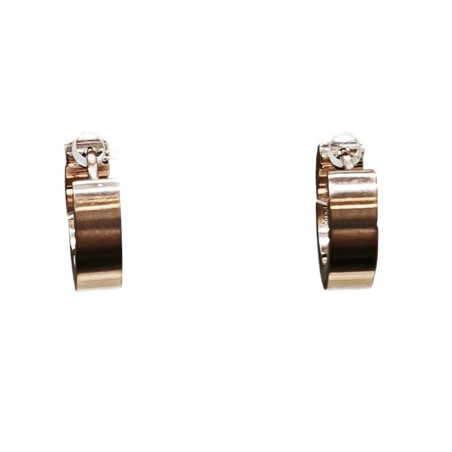 Boucles Mini Créoles Acier Plaqué Or Rose