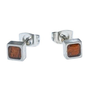 Boucles Bois Carrées Acier