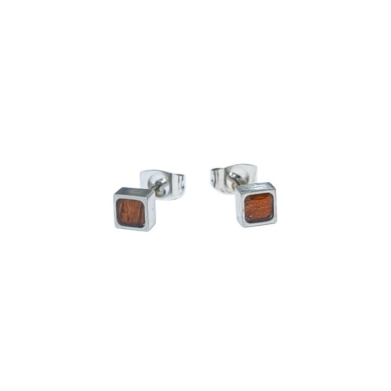 Boucles Bois Acier Carrées 5x5mm