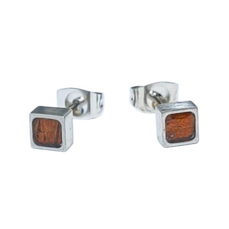 Boucles Bois Acier Carrées 5x5mm