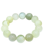 Bracelet Jade de Chine Pierres Rondes de 14mm