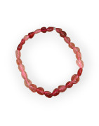 Bracelet Tourmaline Rose (Rubellite) Baroque