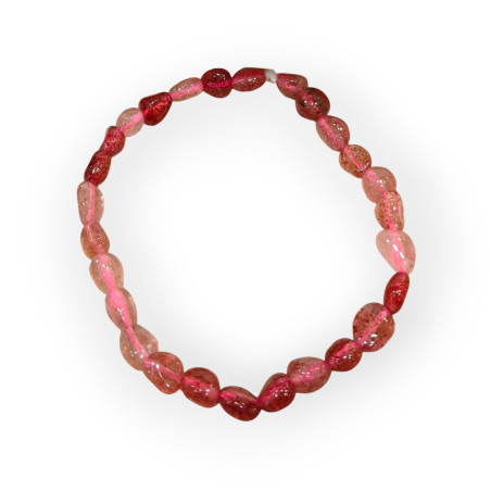 Bracelet Tourmaline Rose (Rubellite) Baroque