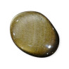 Pierre Plate Obsidienne Dorée