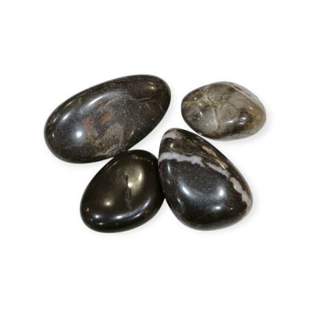 Pierre Roulée Jaspe Zèbre Noir