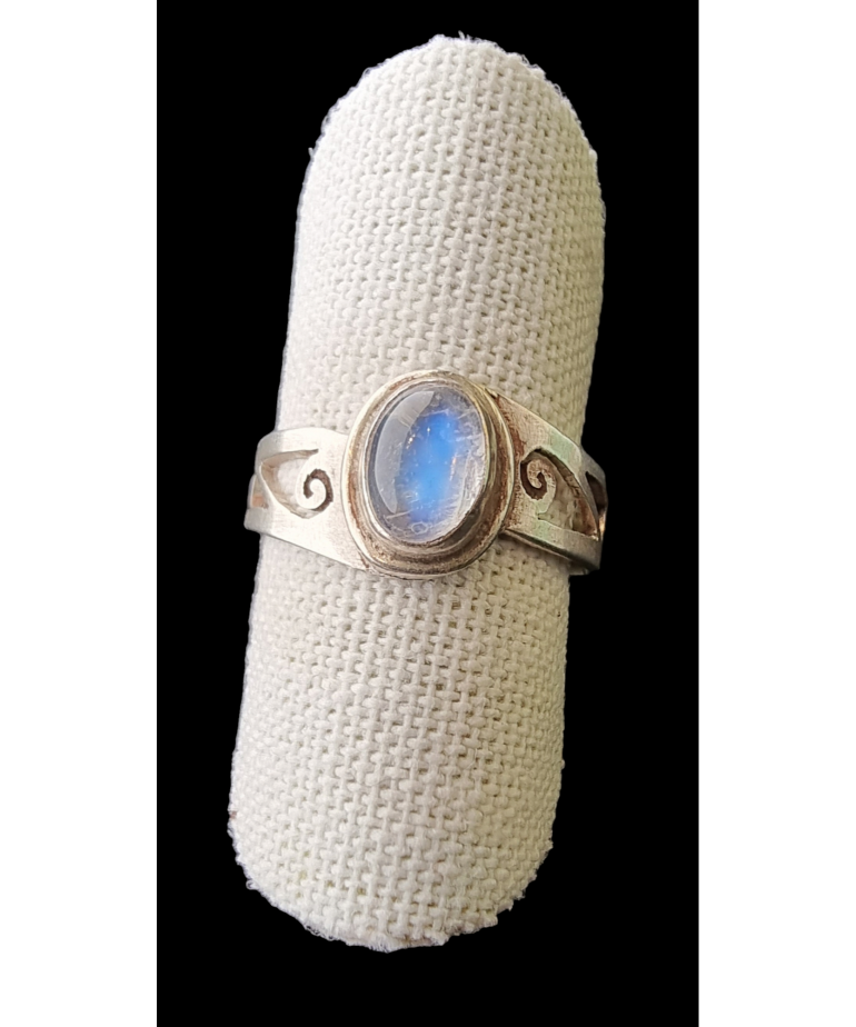 Bague Pierre de lune argent 925 Taille 52