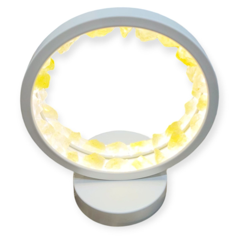 Veilleuse Zen Miroir Citrine Naturelle Eclairage LED USB