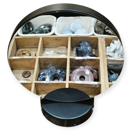 Veilleuse Zen Miroir Cristal de Roche Eclairage LED USB