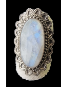 Bague Pierre de lune argent 925 Taille 59