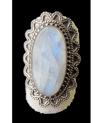 Bague Pierre de lune argent 925 Taille 59
