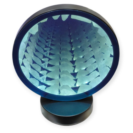Veilleuse Zen Miroir Cristal de Roche Eclairage LED USB
