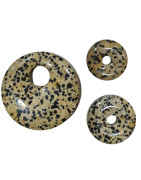 Pendentif Jaspe Dalmatien Donut