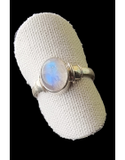 Bague Pierre de lune argent 925 Taille 56