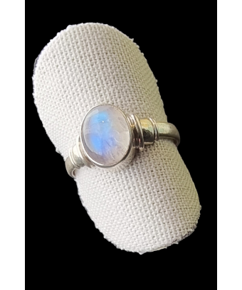 Bague Pierre de lune argent 925 Taille 56