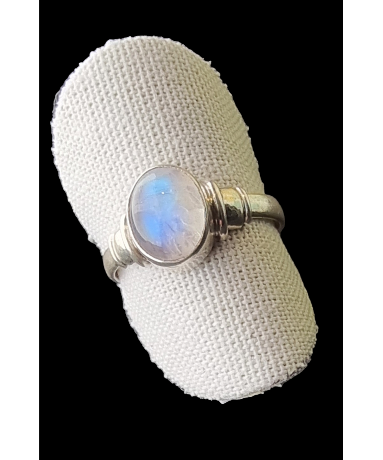 Bague Pierre de lune argent 925 Taille 56