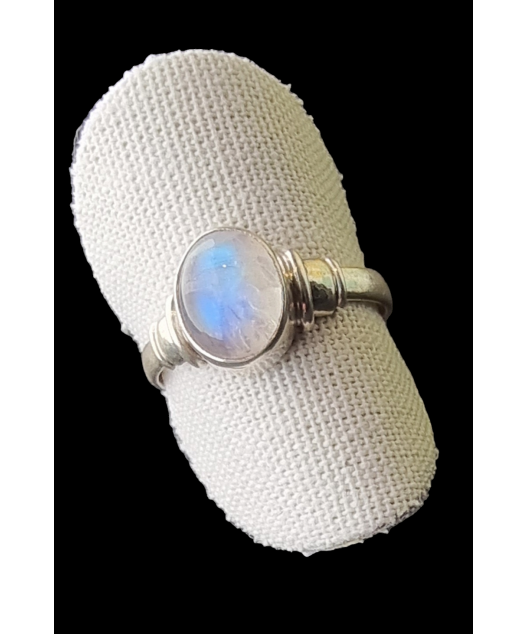 Bague Pierre de lune argent 925 Taille 56