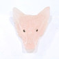 Pendentif Tête de loup Quartz rose
