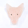 Pendentif Tête de loup Quartz rose