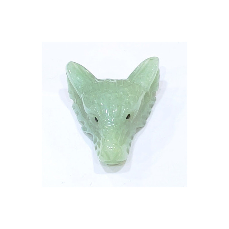 Pendentif Tête de Loup Amazonite