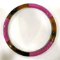 Bracelet Corne Laquée Type Jonc Fuchsia