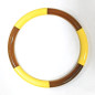 Bracelet Corne Laquée Type Jonc Jaune