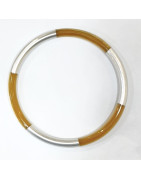 Bracelet Corne Laquée Type Jonc Argent