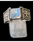 Bague Pierre de lune argent 925 Taille 63