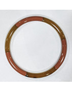 Bracelet Corne Laquée Type Jonc Marron