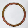 Bracelet Corne Laquée Type Jonc Marron
