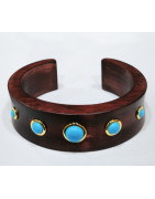 Bracelet Turquoise Bois Collection NIIKI PARIS