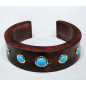 Bracelet Turquoise Bois Noir Collection NIIKI PARIS