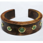 Bracelet Aventurine Verte Bois Noir Collection NIIKI PARIS