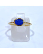 Bague Lapis-Lazuli Laiton Plaquée Or Collection NIIKI PARIS