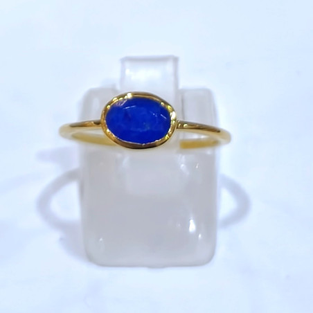 Bague Lapis-Lazuli Laiton Plaquée Or Collection NIIKI PARIS