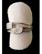 Bague Pierre de lune argent 925 Taille 61