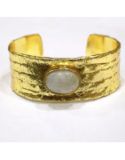 Bracelet Perle d'Eau Douce Laiton Plaqué Or Collection NIIKI PARIS