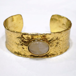 Bracelet Quartz Rose Laiton Plaqué Or Collection NIIKI PARIS