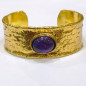 Bracelet Améthyste Laiton Plaqué Or Collection NIIKI PARIS