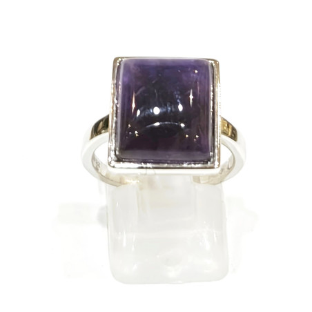 Bague Améthyste Argent 925 Cabochon