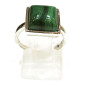 Bague Malachite Argent 925 Cabochon