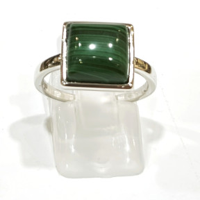 Bague Malachite Argent 925 Cabochon