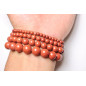 Bracelet Jaspe rouge Pierres rondes (s)