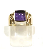 Bague Améthyste Argent 925 Cabochon