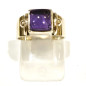 Bague Améthyste Argent 925 Cabochon