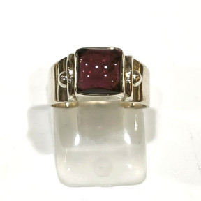 Bague Grenat Argent 925Taille 50