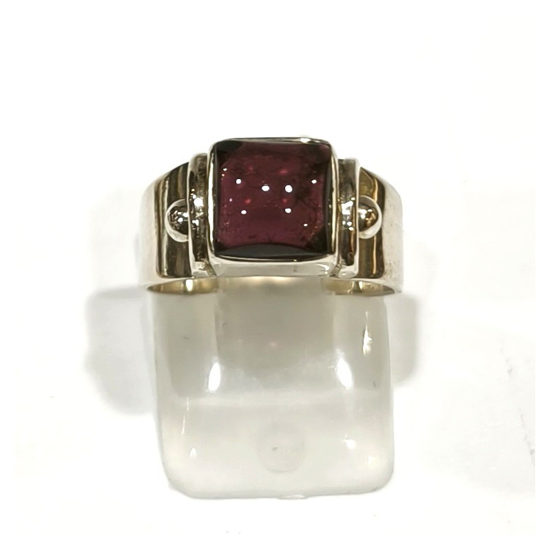 Bague Grenat Argent 925 Taille 50