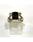 Bague Onyx Argent 925 Taille 52
