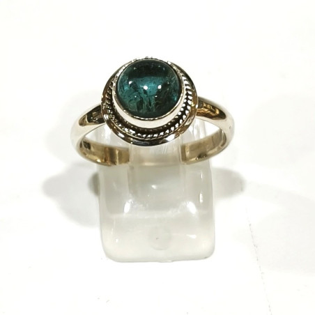 Bague Fluorite Bleue Argent 925 Taille 60