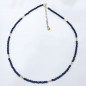 Collier Lapis-Lazuli Argent 925 20 cm + 5