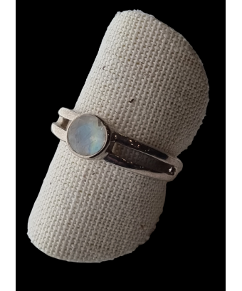 Bague Pierre de lune argent 925 Taille 58